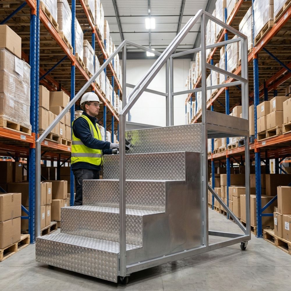 Escaleras para almacen